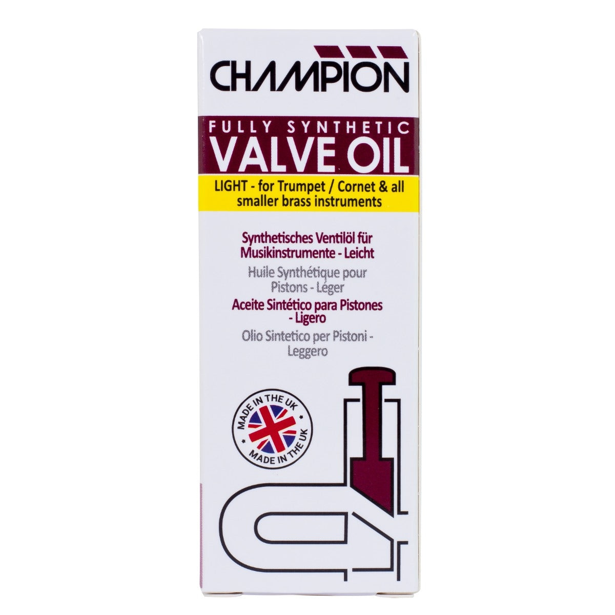 Champion Premium Fully Synthetic Valve Oil - Light