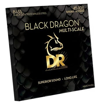 DR Handmade Strings - Black Dragon Bass String, Medium 45-105