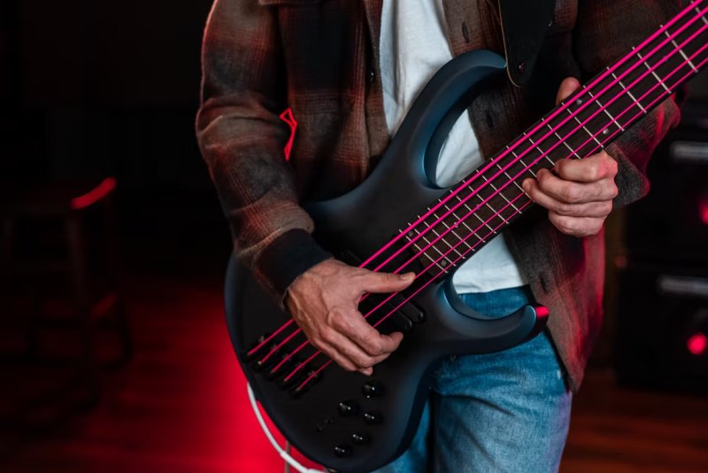 DR Handmade Strings - Pink Dragon 5-String Pink Coated Silver-Plated Steel Bass String 45-125