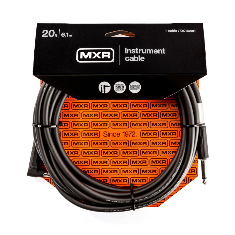Dunlop - MXR 20 Ft Standard Instrument Cable, Right / Straight
