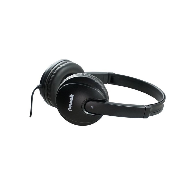 Gemini - Professional Studio Over The Ear DJ Monitor Headphones, Black
