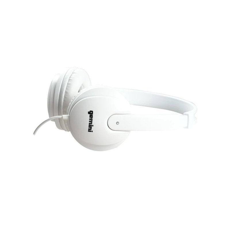 Gemini - Professional Studio Over The Ear DJ Monitor Headphones, White