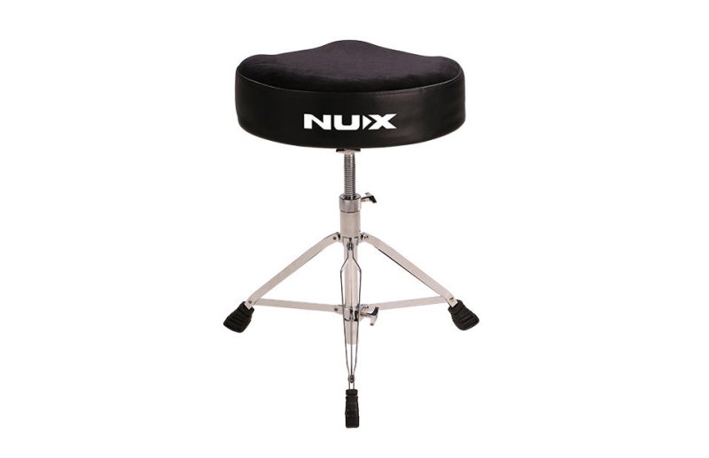 NUX - All Mesh Head Digital Drum Kit with Motorcycle Style Drum Throne