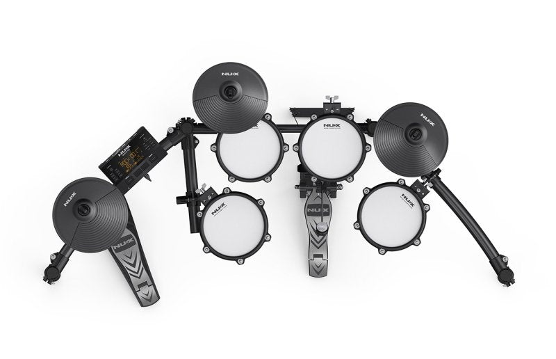 NUX - All Mesh Head Digital Drum Kit with Motorcycle Style Drum Throne