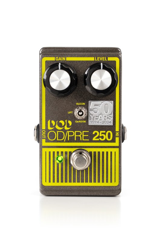 Digitech - 50th Anniversary Edition Overdrive Preamp 250 Pedal With True Bypass and LED