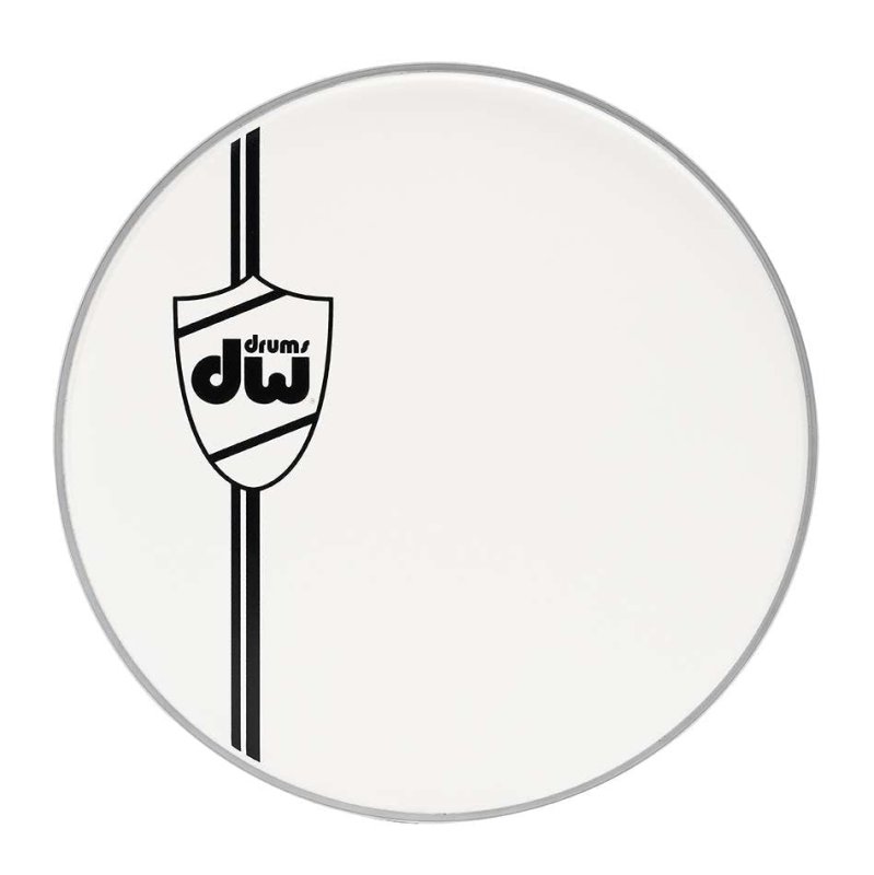 DW Hardware - 22" Classic Coated Bass Drum Head, White