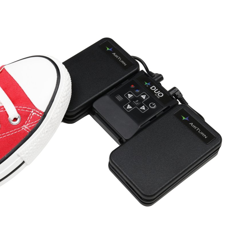 Air Turn - Dual Wireless Pedal Controller With Removable Bluetooth 5 Remote