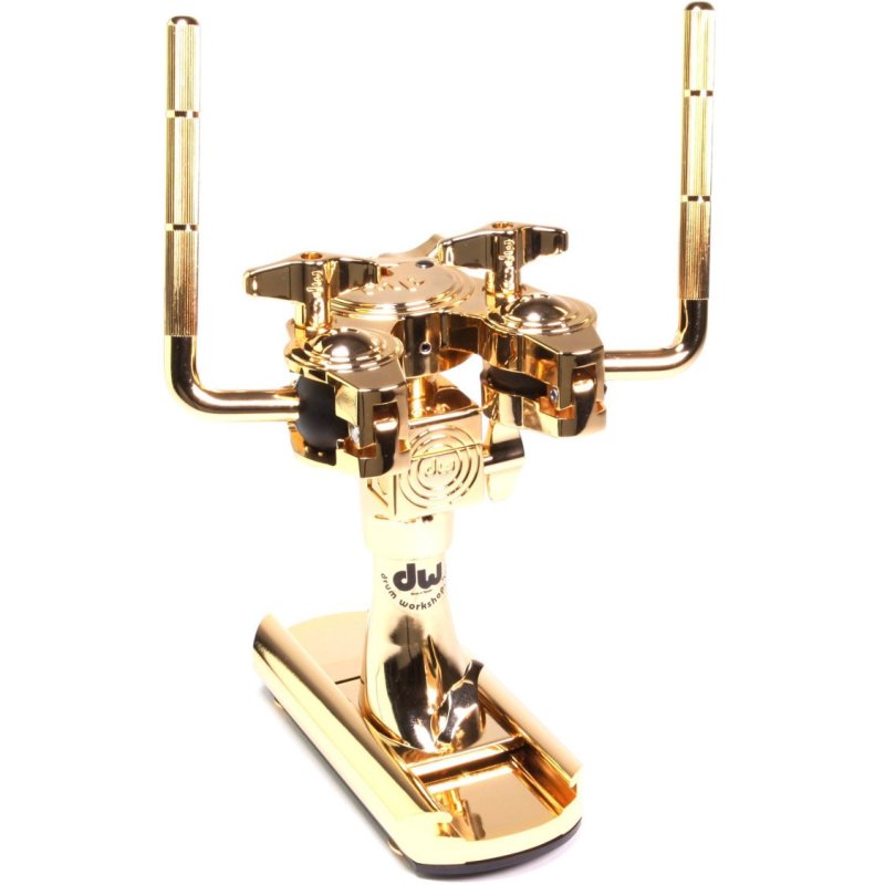 DW Hardware - Bass Drum Double Tom Mount With 24K Gold Plating