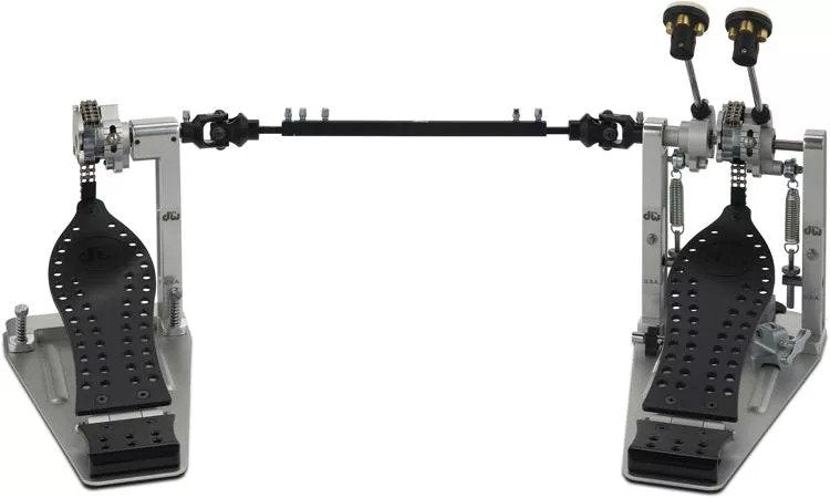 DW Hardware - Machined Chain Drive Double Bass Drum Pedal, Black