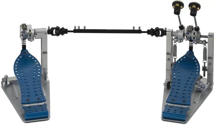 DW Hardware - Machined Chain Drive Double Bass Drum Pedal, Blue