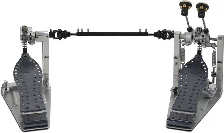 DW Hardware - Machined Chain Drive Double Bass Drum Pedal, Gray