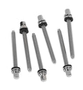 DW Hardware - True-pitch Chrome Tension Rod M5-.8 X 2.37 In (6-pack)