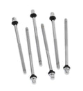 DW Hardware - True-pitch Chrome Tension Rod M5-.8x4.37 In (6-pack)
