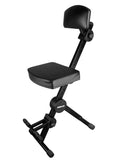Quik Lok - Adjustable Musicians Stool With Adjustable Footrest And Back Rest