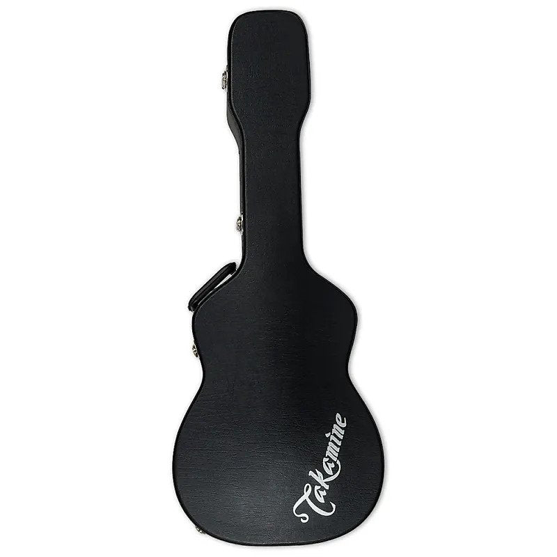 Takamine - Left-Handed Dreadnought Acoustic Electric Guitar With Case, Black
