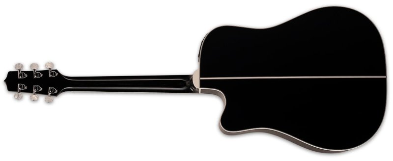 Takamine - Dreadnought Acoustic Electric Guitar With Case, Black