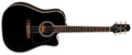 Takamine - Dreadnought Acoustic Electric Guitar With Case, Black