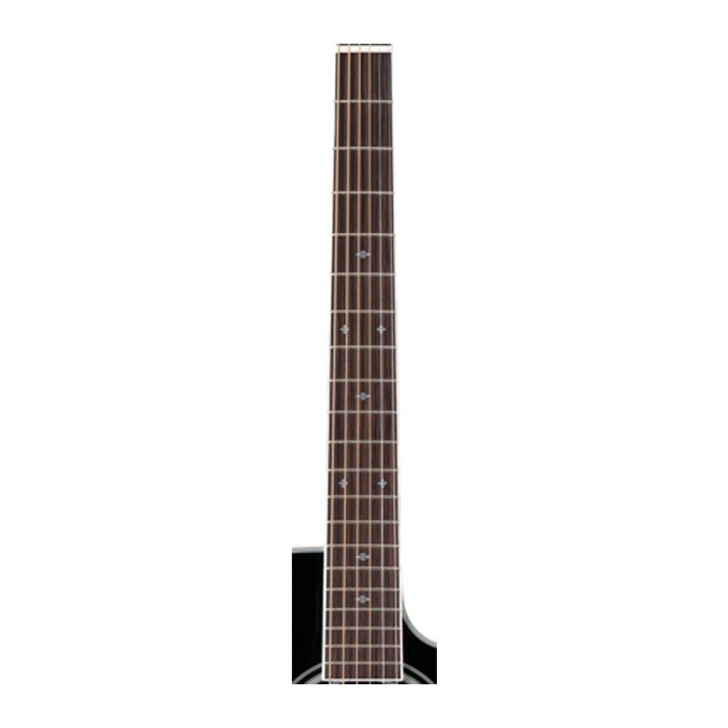 Takamine - Pro Series Dreadnought Acoustic Electric Guitar With Case, Black