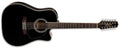 Takamine - 12-string Dreadnought Acoustic Electric Guitar, Black