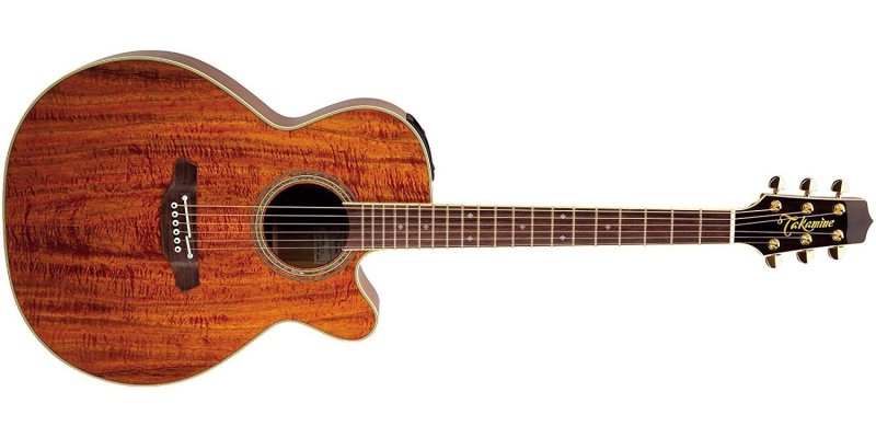 Takamine - Pro Series NEX All Koa Acoustic Electric Guitar, Natural with Case