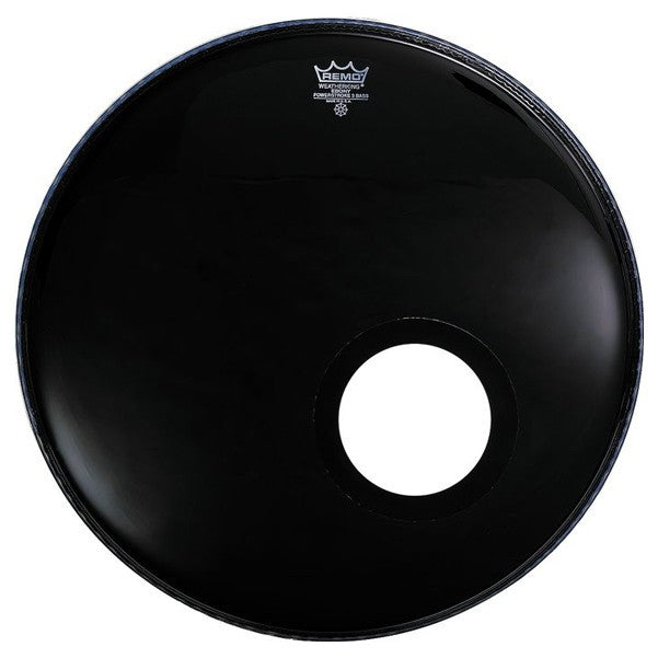 Remo - 22-Inch Encore Ebony Bass Drum Resonator Drum Head with Sound Hole