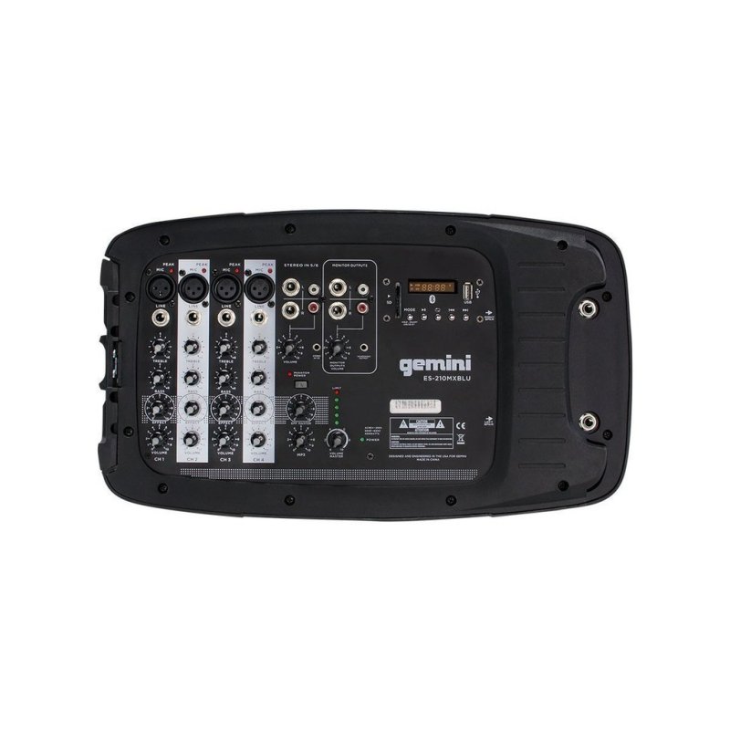 Gemini - Dual 10" Passive Speakers With Detachable Powered Mixer