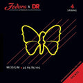 DR Handmade Strings - Nickel Plated Steel Bass Strings, 4-String Medium (45-105)