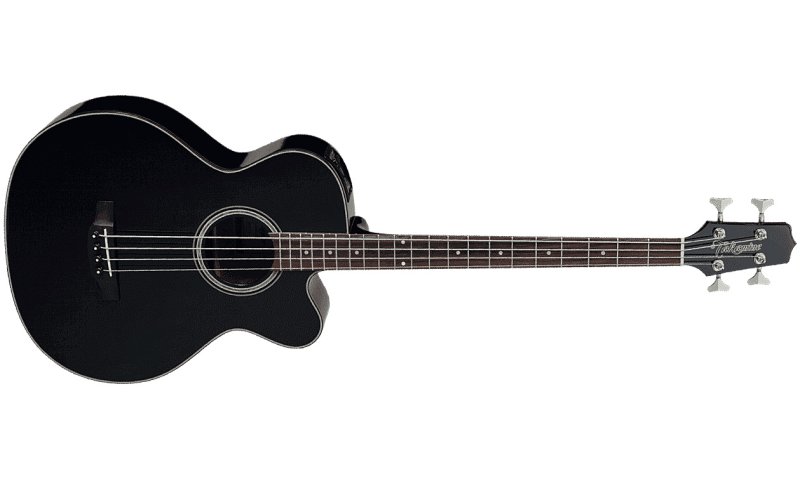 Takamine - G Series Acoustic Electric Bass Guitar, Venetian Cutaway, Black