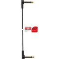 Gator - 6" Composer Flat Patch Cable with Right-Angle 1/4" Male Connectors