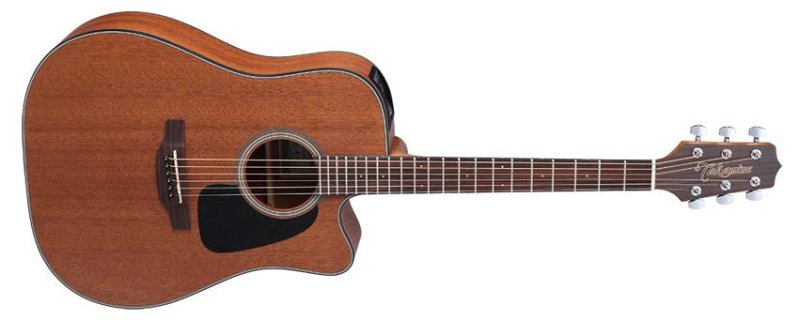 Takamine - All-Mahogany Dreadnought Acoustic-Electric w/ Cutaway