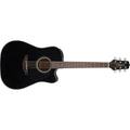 Takamine - Dreadnought Cutaway Acoustic-Electric Guitar, Black