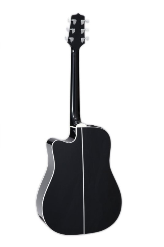 Takamine - G-series Cutaway Dreadnought Acoustic Guitar With Gig Bag, Black