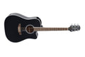 Takamine - G-series Cutaway Dreadnought Acoustic Guitar With Gig Bag, Black