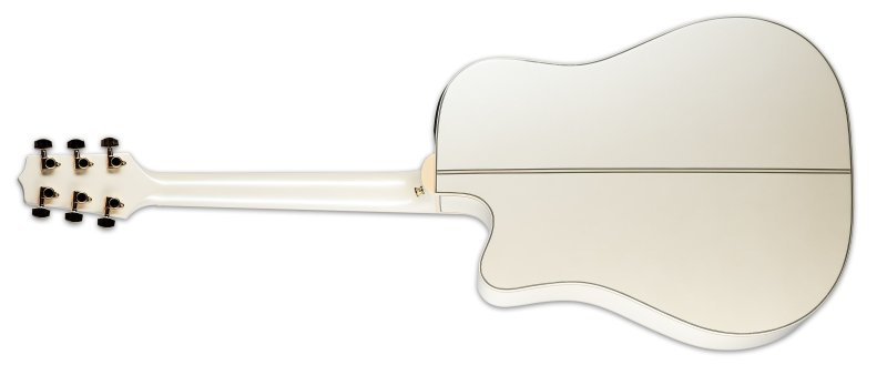 Takamine - G Series Steel String Dreadnought Acoustic / Electric Guitar, Pearl White