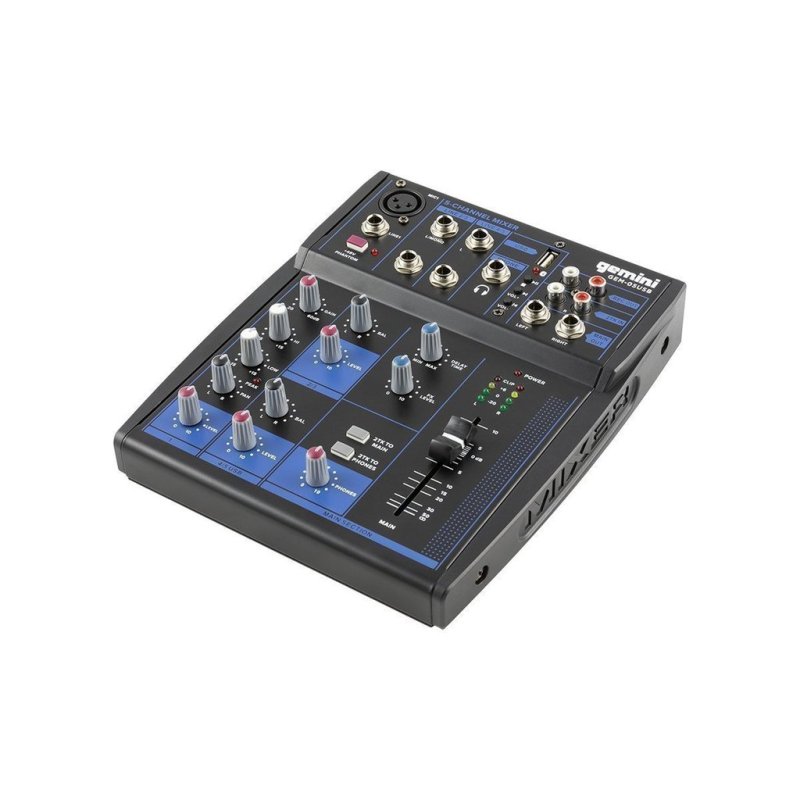Gemini - Compact 5 Channel Bluetooth Mixer