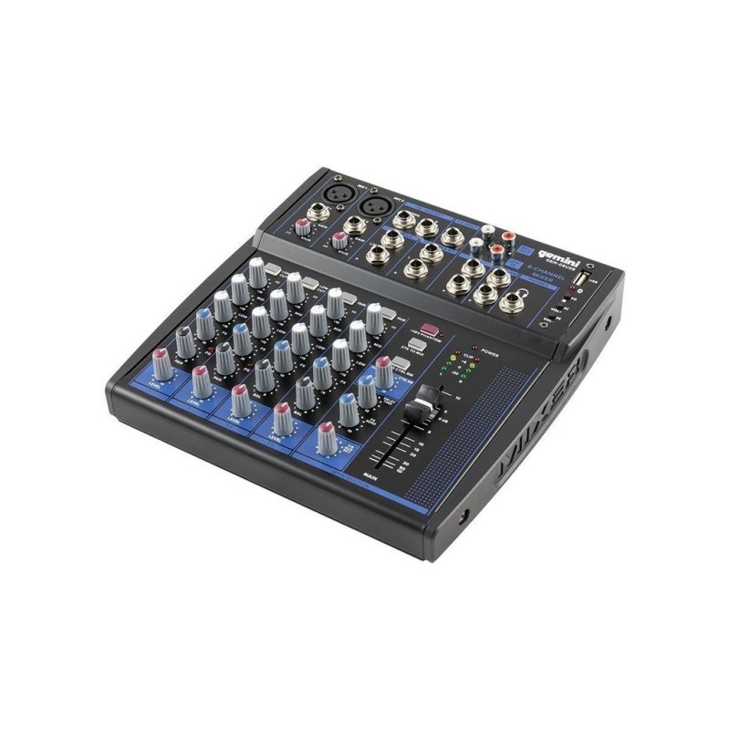 Gemini - Compact 8 Channel Bluetooth Mixer