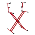 Gator - Deluxe 2-Tier X-Style Keyboard Stand (Red)