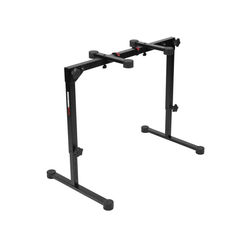 Gator - Collapsible Table Style Keyboard Stand with Carrying Strap, Black