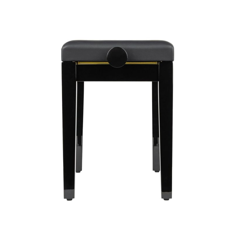 Gator - Deluxe Height Adjustable Piano Bench, Black
