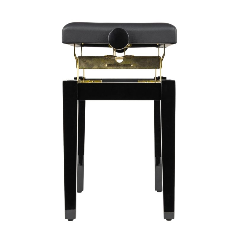 Gator - Deluxe Height Adjustable Piano Bench, Black