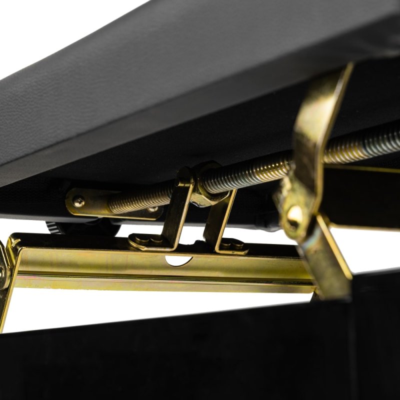 Gator - Deluxe Height Adjustable Piano Bench, Black