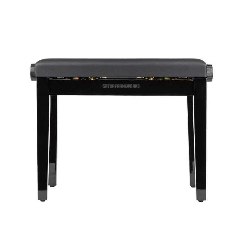 Gator - Deluxe Height Adjustable Piano Bench, Black