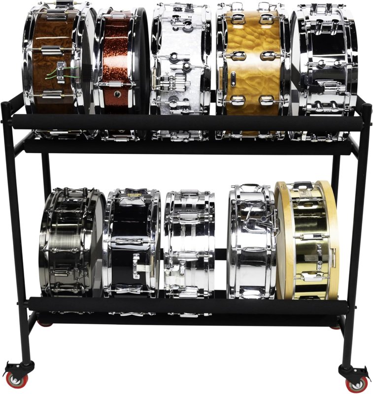 Gator - Frameworks Two-Tier Snare Rack with Locking Casters