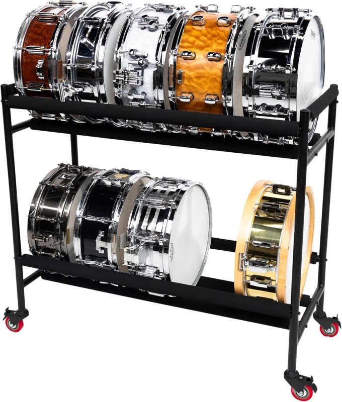 Gator - Frameworks Two-Tier Snare Rack with Locking Casters
