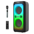 Gemini - Bluetooth Party Box 200W Dual 6.5" Boombox With Karaoke & LEDLights