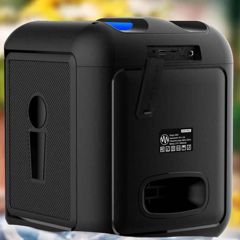 Gemini - Portable Bluetooth Karaoke Speaker - 100W With LED Lights