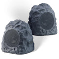 Gemini - TWS Bluetooth Outdoor Rock Speakers Waterproof Patio Sound System (Pair)