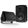 Gemini - Outdoor Bluetooth Speakers  - Daisy Chain Capable, IP44 Waterproof, Wall Mountable, Black (Pair)