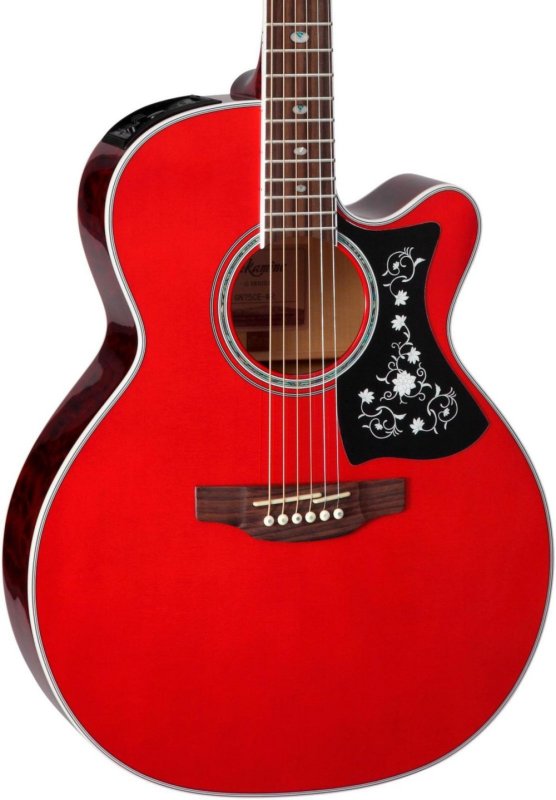 Takamine - Cutaway Acoustic-Electric Guitar, Wine Red