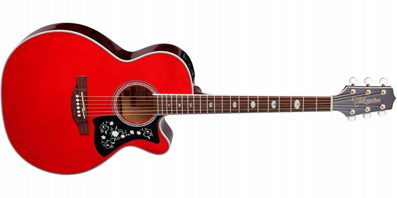 Takamine - Cutaway Acoustic-Electric Guitar, Wine Red
